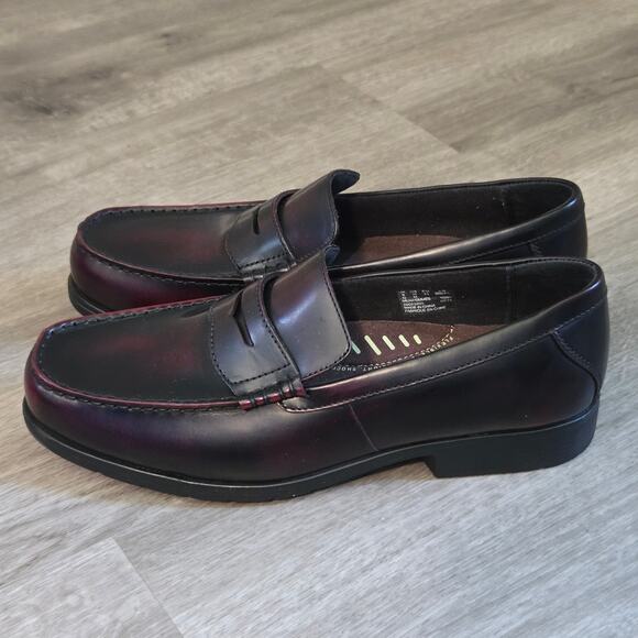 New Without Box Bostonian Flexlite Penny Loafer Men 10 Burgundy Upper Leather main image 2